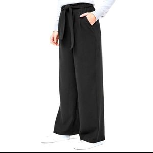 Lululemon Noir Wide Leg Tie Waist Pant Black